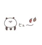 秋のあいさつ◎ちびっこぱんださん #3（個別スタンプ：33）