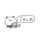 秋のあいさつ◎ちびっこぱんださん #3（個別スタンプ：35）