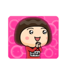 芋ジャージの【ばばあ】♀決めポーズ3（個別スタンプ：1）
