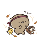くまのぽんこつの秋日和。（個別スタンプ：28）