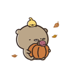 くまのぽんこつの秋日和。（個別スタンプ：37）