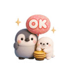 ふんわりペンちゃん 3D（個別スタンプ：1）