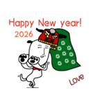 人面犬-LOVE-第三弾 年末年始バージョン！（個別スタンプ：8）