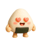 【ゆる～い】3Dおにぎり＠日常会話（個別スタンプ：36）