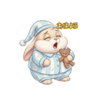 太っちょウサちゃんの日常（個別スタンプ：4）
