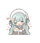 抹茶カフェメイドちゃん（個別スタンプ：5）