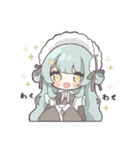 抹茶カフェメイドちゃん（個別スタンプ：12）