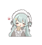 抹茶カフェメイドちゃん（個別スタンプ：34）