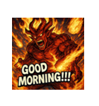 火の魔神イフリート【アニメ風】（個別スタンプ：1）