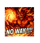 火の魔神イフリート【アニメ風】（個別スタンプ：6）