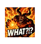 火の魔神イフリート【アニメ風】（個別スタンプ：7）