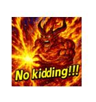 火の魔神イフリート【アニメ風】（個別スタンプ：10）