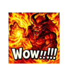 火の魔神イフリート【アニメ風】（個別スタンプ：11）