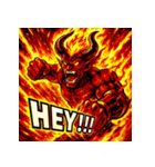 火の魔神イフリート【アニメ風】（個別スタンプ：12）
