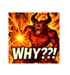 火の魔神イフリート【アニメ風】（個別スタンプ：13）