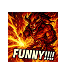 火の魔神イフリート【アニメ風】（個別スタンプ：15）