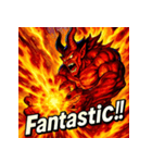 火の魔神イフリート【アニメ風】（個別スタンプ：17）