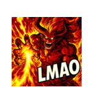火の魔神イフリート【アニメ風】（個別スタンプ：18）