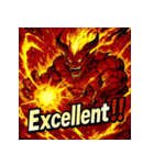 火の魔神イフリート【アニメ風】（個別スタンプ：19）