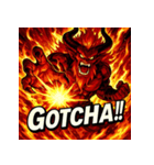 火の魔神イフリート【アニメ風】（個別スタンプ：24）
