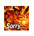 火の魔神イフリート【アニメ風】（個別スタンプ：27）