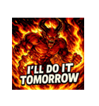 火の魔神イフリート【アニメ風】（個別スタンプ：28）