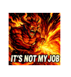 火の魔神イフリート【アニメ風】（個別スタンプ：29）