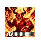 火の魔神イフリート【アニメ風】（個別スタンプ：32）