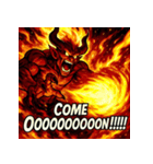 火の魔神イフリート【アニメ風】（個別スタンプ：35）