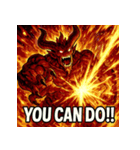 火の魔神イフリート【アニメ風】（個別スタンプ：39）