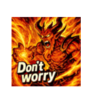 火の魔神イフリート【アニメ風】（個別スタンプ：40）