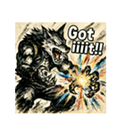 スクリームウルフ（個別スタンプ：8）