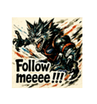 スクリームウルフ（個別スタンプ：14）