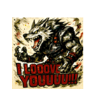 スクリームウルフ（個別スタンプ：33）