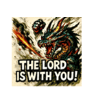 ラブドラゴン【水墨画風】（個別スタンプ：2）