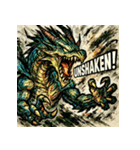 ラブドラゴン【水墨画風】（個別スタンプ：9）