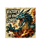 ラブドラゴン【水墨画風】（個別スタンプ：12）