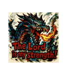 ラブドラゴン【水墨画風】（個別スタンプ：14）