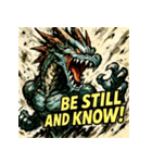 ラブドラゴン【水墨画風】（個別スタンプ：18）