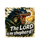 ラブドラゴン【水墨画風】（個別スタンプ：20）