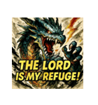 ラブドラゴン【水墨画風】（個別スタンプ：22）