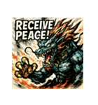 ラブドラゴン【水墨画風】（個別スタンプ：29）