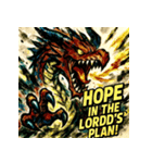 ラブドラゴン【水墨画風】（個別スタンプ：37）