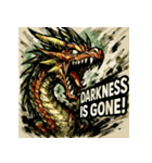 ラブドラゴン【水墨画風】（個別スタンプ：40）