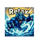 海神リヴァイアサン【アニメ風】（個別スタンプ：19）