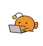 闇に笑うアンコウ@SFW（個別スタンプ：7）