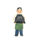 IKUNAS木の家をつくる職人さんスタンプ（個別スタンプ：5）