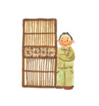 IKUNAS木の家をつくる職人さんスタンプ（個別スタンプ：6）
