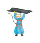 IKUNAS木の家をつくる職人さんスタンプ（個別スタンプ：16）