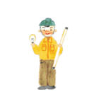 IKUNAS木の家をつくる職人さんスタンプ（個別スタンプ：17）